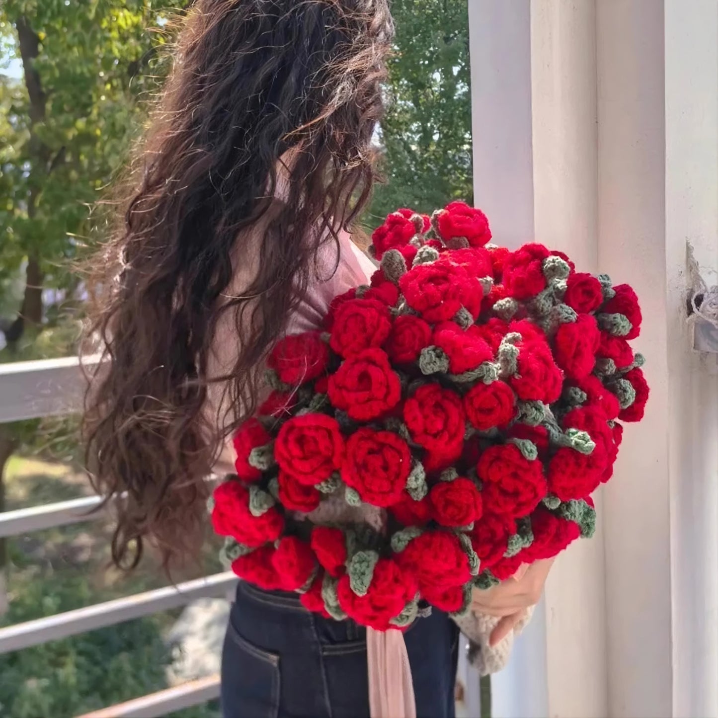 Finished Flower Bouquet Blanket